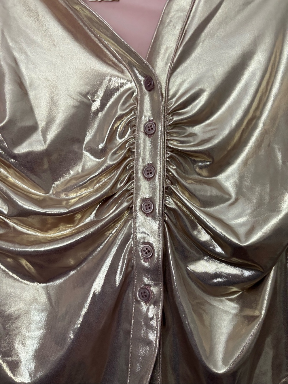 NWT By Anthropologie Nika Shine Buttondown Shirt - Picture 4 of 5